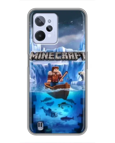Чехол для Realme C31 с картинкой «Minecraft ледяной мир» Чехол для Realme C31 с картинкой «Minecraft ледяной мир»