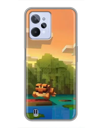 Чехол для Realme C31 с картинкой «Майнкрафт закат солнца» Чехол для Realme C31 с картинкой «Майнкрафт закат солнца»