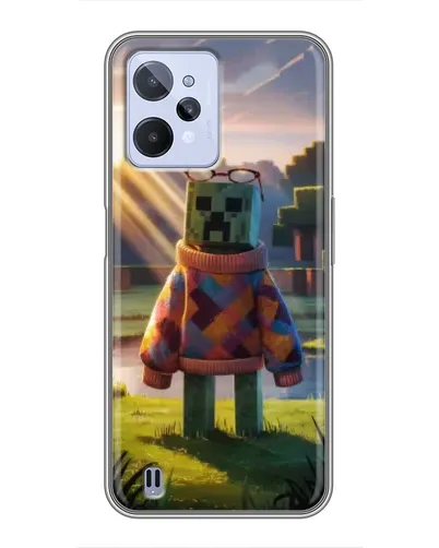 Чехол для Realme C31 с картинкой «Крипер в свитере» Чехол для Realme C31 с картинкой «Крипер в свитере»