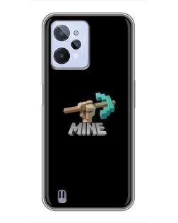 Чехол для Realme C31 с картинкой «Алмазная кирка»