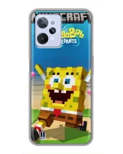 Чехол для Realme C31 с картинкой «Губка Боб Minecraft» Чехол для Realme C31 с картинкой «Губка Боб Minecraft»