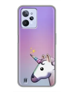 Чехол для Realme C31 с картинкой «Единорог градиент» Чехол для Realme C31 с картинкой «Единорог градиент»