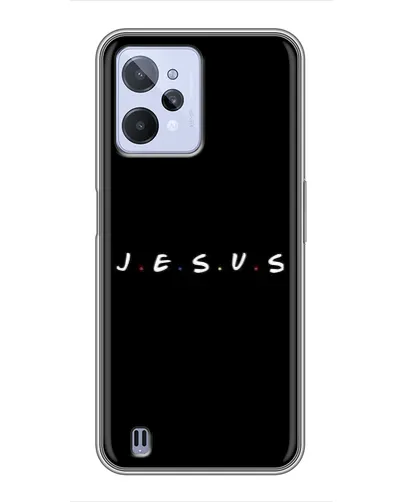 Чехол для Realme C31 с картинкой «Точки веры J.E.S.U.S.»