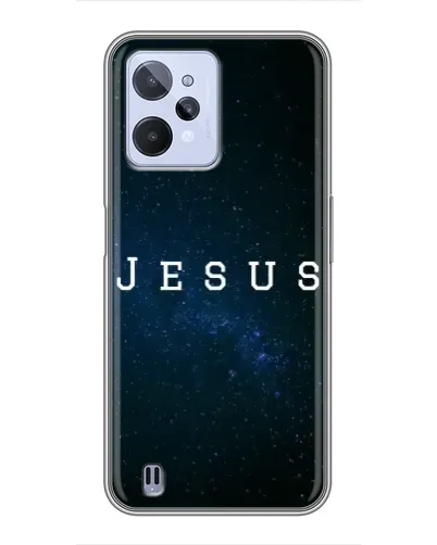 Чехол для Realme C31 с картинкой «Звездное небо Jesus»