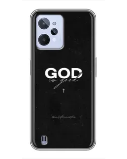 Чехол для Realme C31 с картинкой «GOD — Бог над всем»