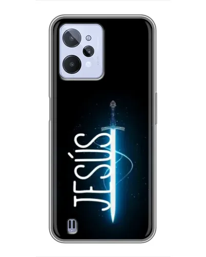 Чехол для Realme C31 с картинкой «Меч Духа Jesus»