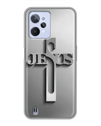 Чехол для Realme C31 с картинкой «Металлический крест Jesus» Чехол для Realme C31 с картинкой «Металлический крест Jesus»