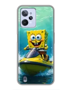 Чехол для Realme C31 с картинкой «Спанч Боб на гидроцикле» Чехол для Realme C31 с картинкой «Спанч Боб на гидроцикле»