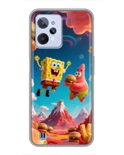 Чехол для Realme C31 с картинкой «Космический фастфуд» Чехол для Realme C31 с картинкой «Космический фастфуд»