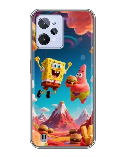 Чехол для Realme C31 с картинкой «Космический фастфуд»