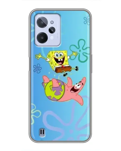 Чехол для Realme C31 с картинкой «Спанч Боб и Патрик»