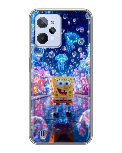 Чехол для Realme C31 с картинкой «Неоновый океан»