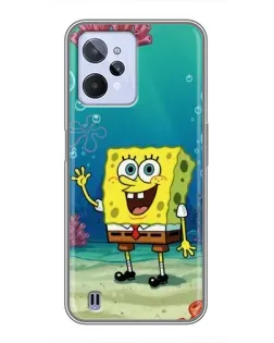 Чехол для Realme C31 с картинкой «Подводный привет»