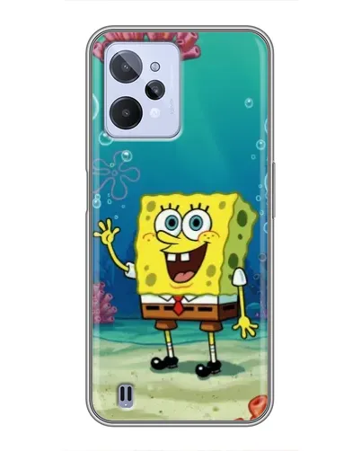 Чехол для Realme C31 с картинкой «Подводный привет»