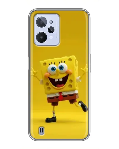 Чехол для Realme C31 с картинкой «Позитивный Губка Боб»