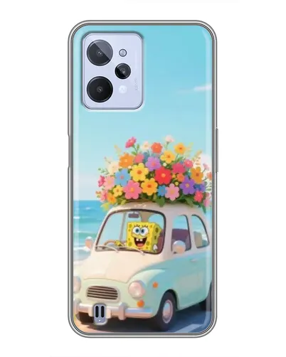 Чехол для Realme C31 с картинкой «Автомобильное путешествие»