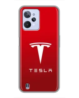 Чохол для Realme C31 з картинкою «Tesla Red Classic»