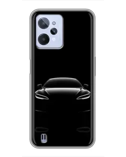 Чохол для Realme C31 з картинкою «Силует Tesla Night»