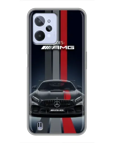 Чехол для Realme C31 с картинкой «Mercedes — белый карбон» Чехол для Realme C31 с картинкой «Mercedes — белый карбон»