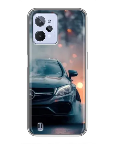 Чехол для Realme C31 с картинкой «Mercedes — ночной город» Чехол для Realme C31 с картинкой «Mercedes — ночной город»