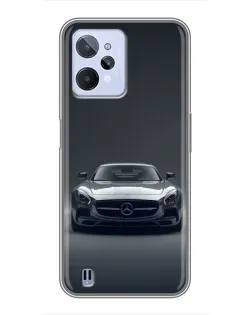 Чехол для Realme C31 с картинкой «Mercedes на черном»