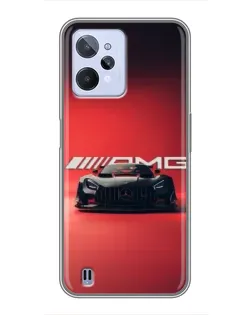 Чехол для Realme C31 с картинкой «Mercedes AMG — красная линия»