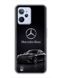 Чехол для Realme C31 с картинкой «Mercedes — решетка радиатора»