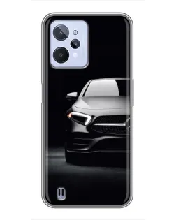 Чехол для Realme C31 с картинкой «Свет фар Mercedes»