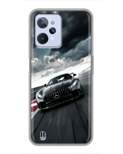 Чехол для Realme C31 с картинкой «Гоночный Mercedes AMG»