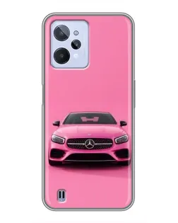 Чехол для Realme C31 с картинкой «Розовый Mercedes AMG» Чехол для Realme C31 с картинкой «Розовый Mercedes AMG»