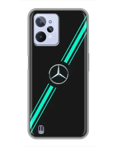 Чехол для Realme C31 с картинкой «Спортивные линии Mercedes» Чехол для Realme C31 с картинкой «Спортивные линии Mercedes»
