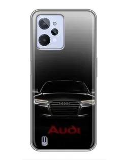 Чехол для Realme C31 с картинкой «Audi — градиентный контур»