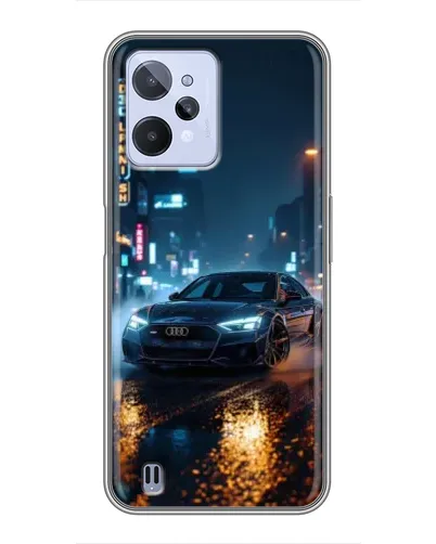 Чехол для Realme C31 с картинкой «Ночной город и Audi» Чехол для Realme C31 с картинкой «Ночной город и Audi»
