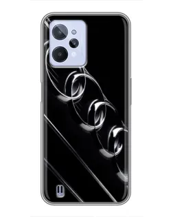 Чехол для Realme C31 с картинкой «Audi — абстрактные кольца»