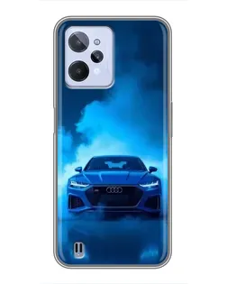 Чехол для Realme C31 с картинкой «Audi — голубая энергия»