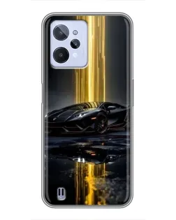Чохол для Realme C31 з картинкою «Нічний Lamborghini драйв»