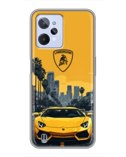 Чехол для Realme C31 с картинкой «Желтый Lamborghini город» Чехол для Realme C31 с картинкой «Желтый Lamborghini город»