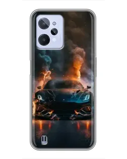 Чехол для Realme C31 с картинкой «Lamborghini дымная эстетика» Чехол для Realme C31 с картинкой «Lamborghini дымная эстетика»
