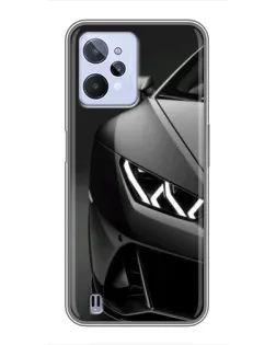 Чехол для Realme C31 с картинкой «Lamborghini фары детализация» Чехол для Realme C31 с картинкой «Lamborghini фары детализация»
