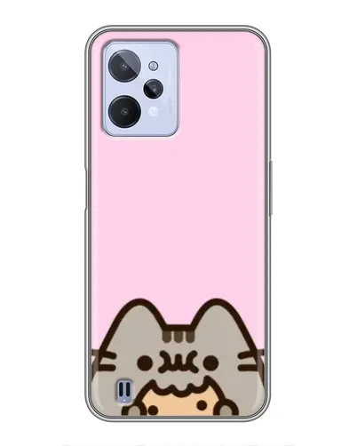 Чехол для Realme C31 с картинкой «Pusheen и печенье» Чехол для Realme C31 с картинкой «Pusheen и печенье»