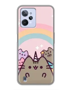 Чехол для Realme C31 с картинкой «Единорог Pusheen» Чехол для Realme C31 с картинкой «Единорог Pusheen»