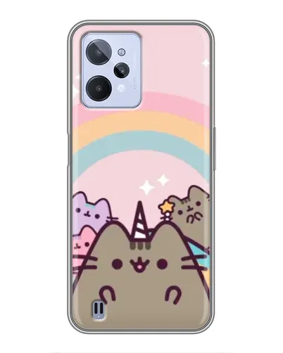 Чехол для Realme C31 с картинкой «Единорог Pusheen» Чехол для Realme C31 с картинкой «Единорог Pusheen»