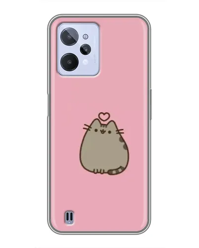 Чехол для Realme C31 с картинкой «Pusheen сердце» Чехол для Realme C31 с картинкой «Pusheen сердце»