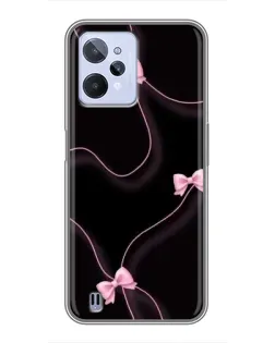 Чехол для Realme C31 с картинкой «Розовые ленты»