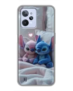 Чохол для Realme C31 з картинкою «Плюшеві Стіч Ангел»