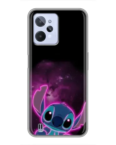 Чехол для Realme C31 с картинкой «Неоновый Stitch»