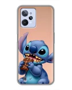 Чохол для Realme C31 з картинкою «Стіч їсть шоколад»