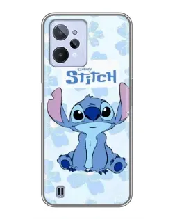 Чохол для Realme C31 з картинкою «Stitch серед квітів»