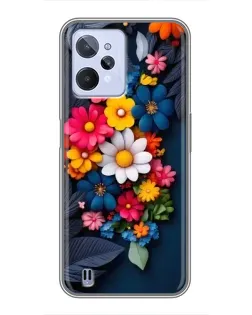 Чехол для Realme C31 с картинкой «Цветочная феерия» Чехол для Realme C31 с картинкой «Цветочная феерия»