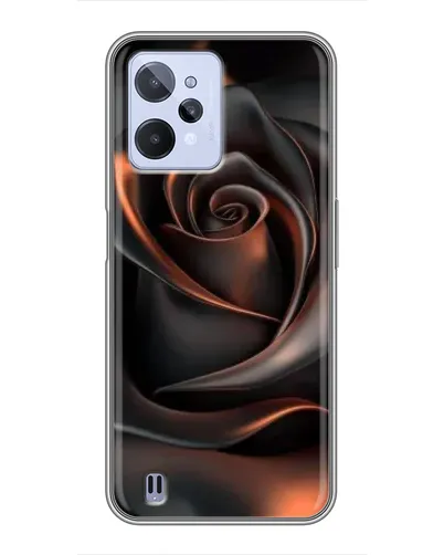 Чехол для Realme C31 с картинкой «Шелковая черная роза» Чехол для Realme C31 с картинкой «Шелковая черная роза»